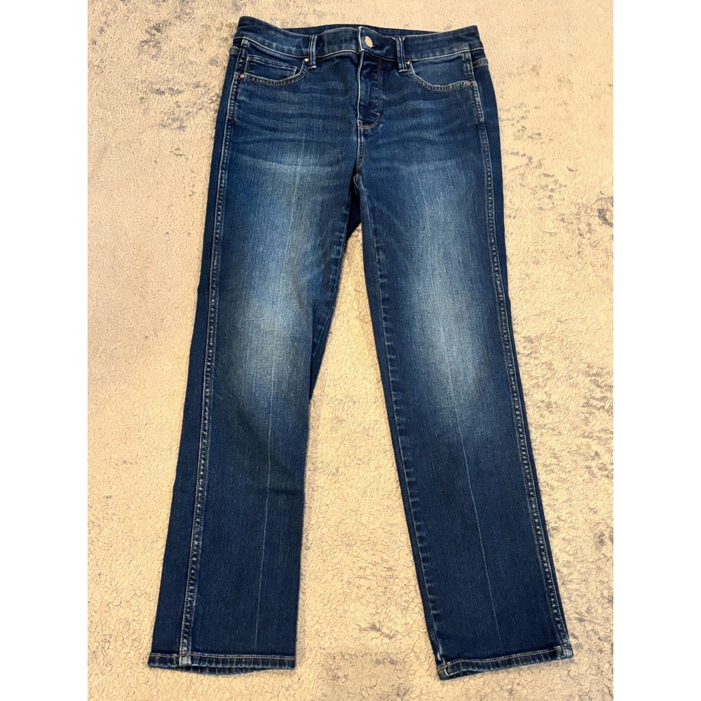 White House Black Market Jeans Women's 0 The Straight Crop Blue Denim Casual
